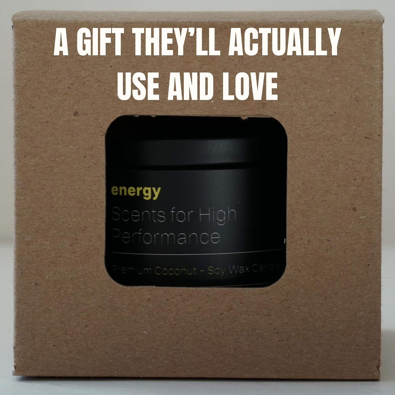 GO Candles Energy Large Scented Candle for Men & Women | Uplifting Citrus & Spice | 100% Natural Non-Toxic | Coconut Soy Wax with Essential Oils | Hand-Poured in USA | Long Lasting Aromatherapy Gift
