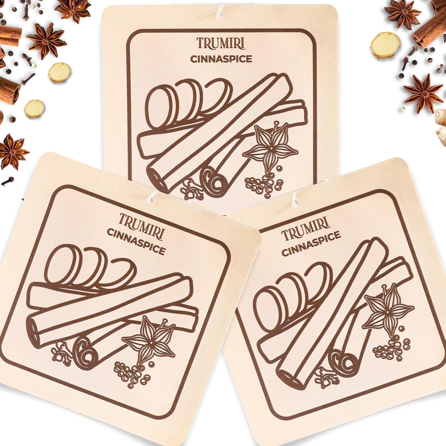 Cinnaspice - Scented Sachets for Drawer and Closet Freshener with Long Lasting Scent - Pack of 3 - Home Fragrance Sachet Bag Dresser Refresher Packet - Olores para Closet De Ropa