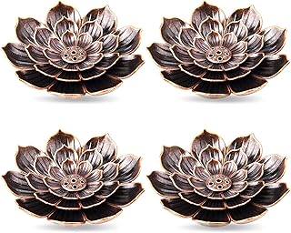 4Pack Incense Holder Cone Incense Burner Holder with Ash Catcher for Home Office Fragrance Accessories