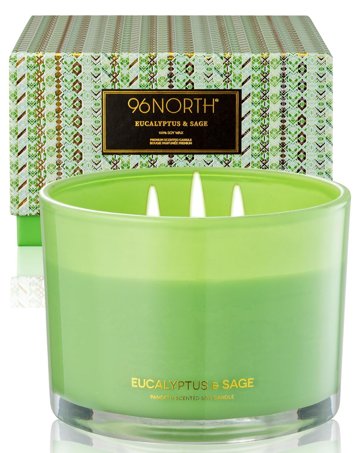 96NORTH Luxury Eucalyptus & Sage Soy Candle