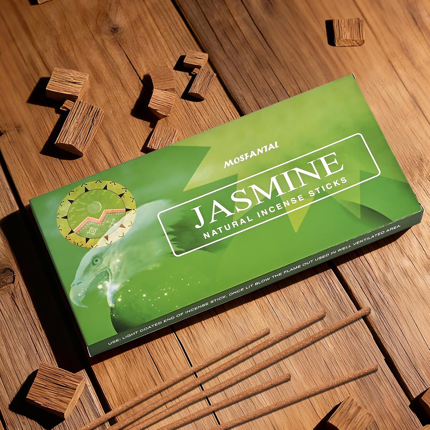 Jasmine Incense Sticks - Natural Incense for Relaxation, Meditation and Creating a Serene Atmosphere,(100 Sticks & 1 Burner Holder)