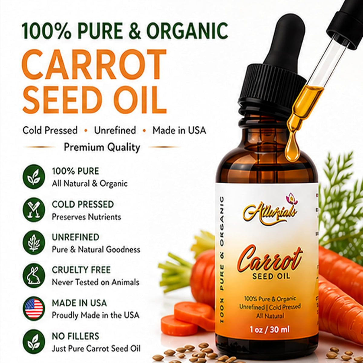 Allurials Carrot Seed Oil