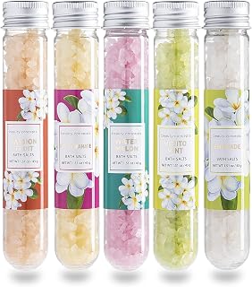 B.C. Beauty Concepts Aromatherapy Bath Salts- Epsom Salts for Soaking, Relaxing Bath Spa Set, Scented in Vanilla Almond, Shea Butter, Sweet Mint, Honey Rose, and Lavender, Tropical