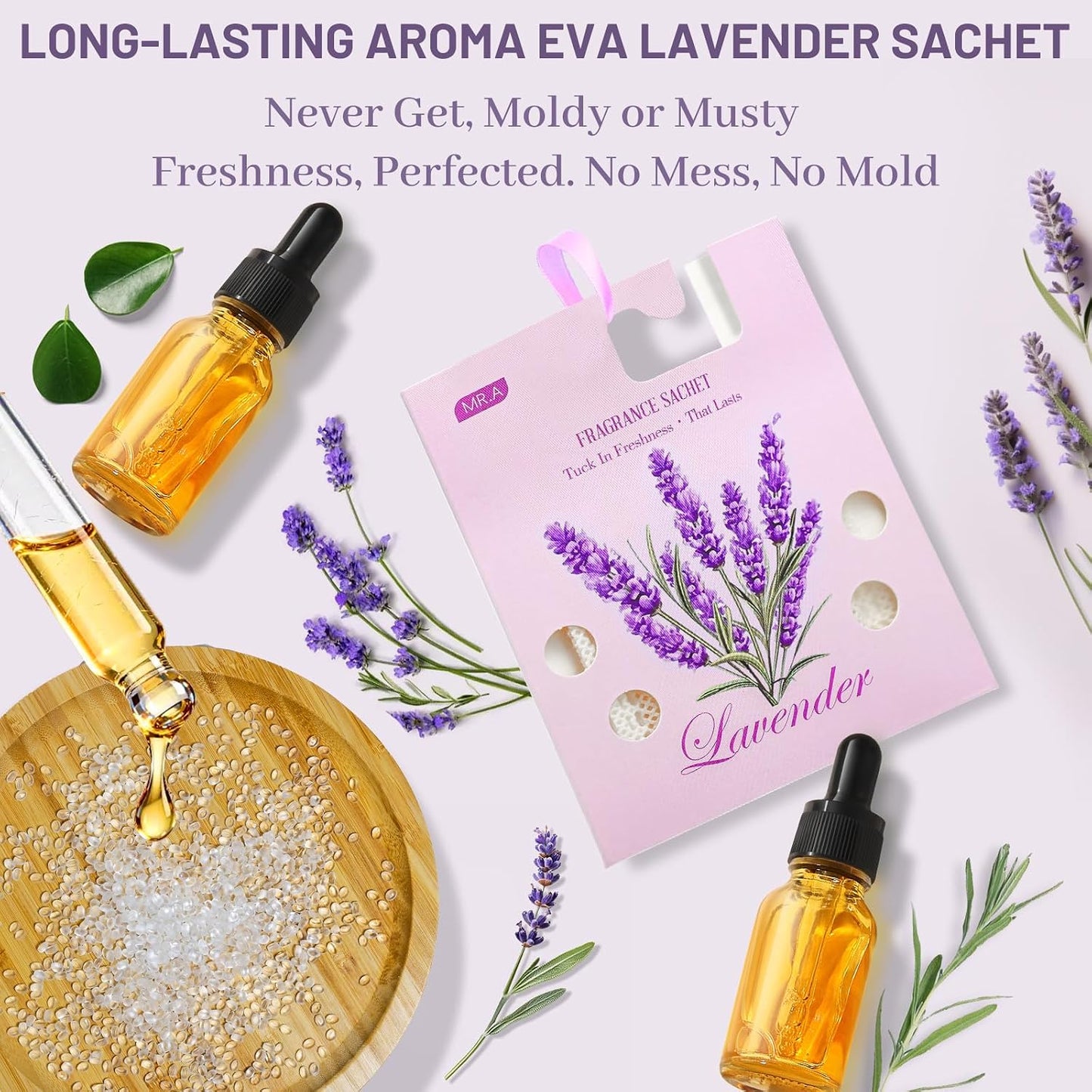 13Packs Lavender Scented Sachets, Fragrance Sachet Bags for Drawers and Closets, Air Fresheners for Car and Home, Closet Deodorizer Scented Drawer Fresheners for Dresser with Hanger Hooks