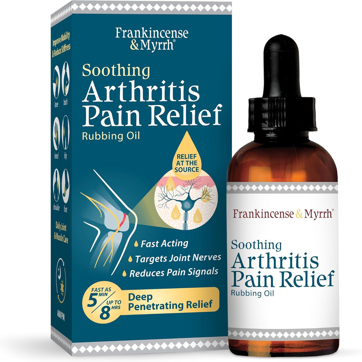 Frankincense & Myrrh Arthritis Pain Relief Rubbing Oil