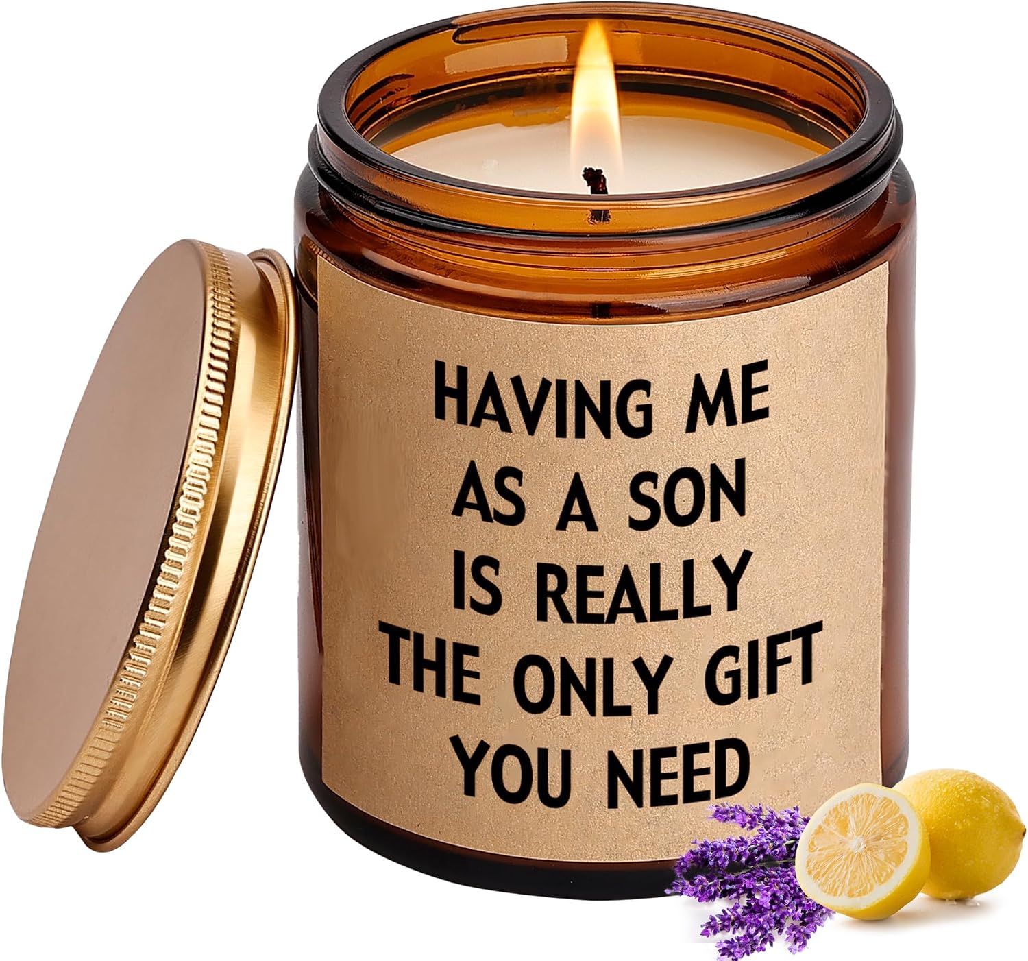 Mothers Day Gifts for Mom from Son, Mom Gift, Funny Birthday Christmas Mother's Day Gifts for Moms, Moms Birthday Gift from Daughter, Lavender Soy Scented Candles