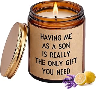 Mothers Day Gifts for Mom from Son, Mom Gift, Funny Birthday Christmas Mother's Day Gifts for Moms, Moms Birthday Gift from Daughter, Lavender Soy Scented Candles