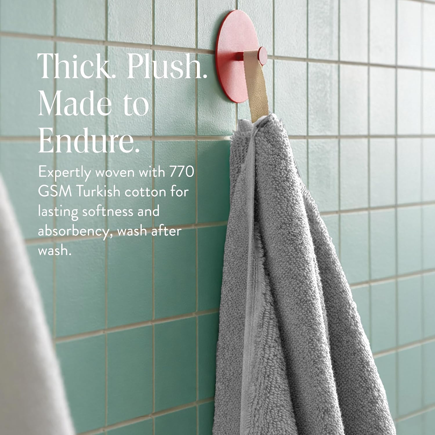 Brooklinen Super-Plush 100% Turkish Cotton Bath Towels - Set of 4-770 GSM, Highly Absorbent, Machine Washable, Perfect Bath Towel Set for Home & Bathroom (30" x 58", Pewter Grey)