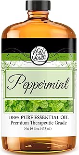 Oil of Youth Pure Peppermint Essential Oil 16 oz Big Bottle for Spray, Diffuser, Cleaning, Hair, and Massage