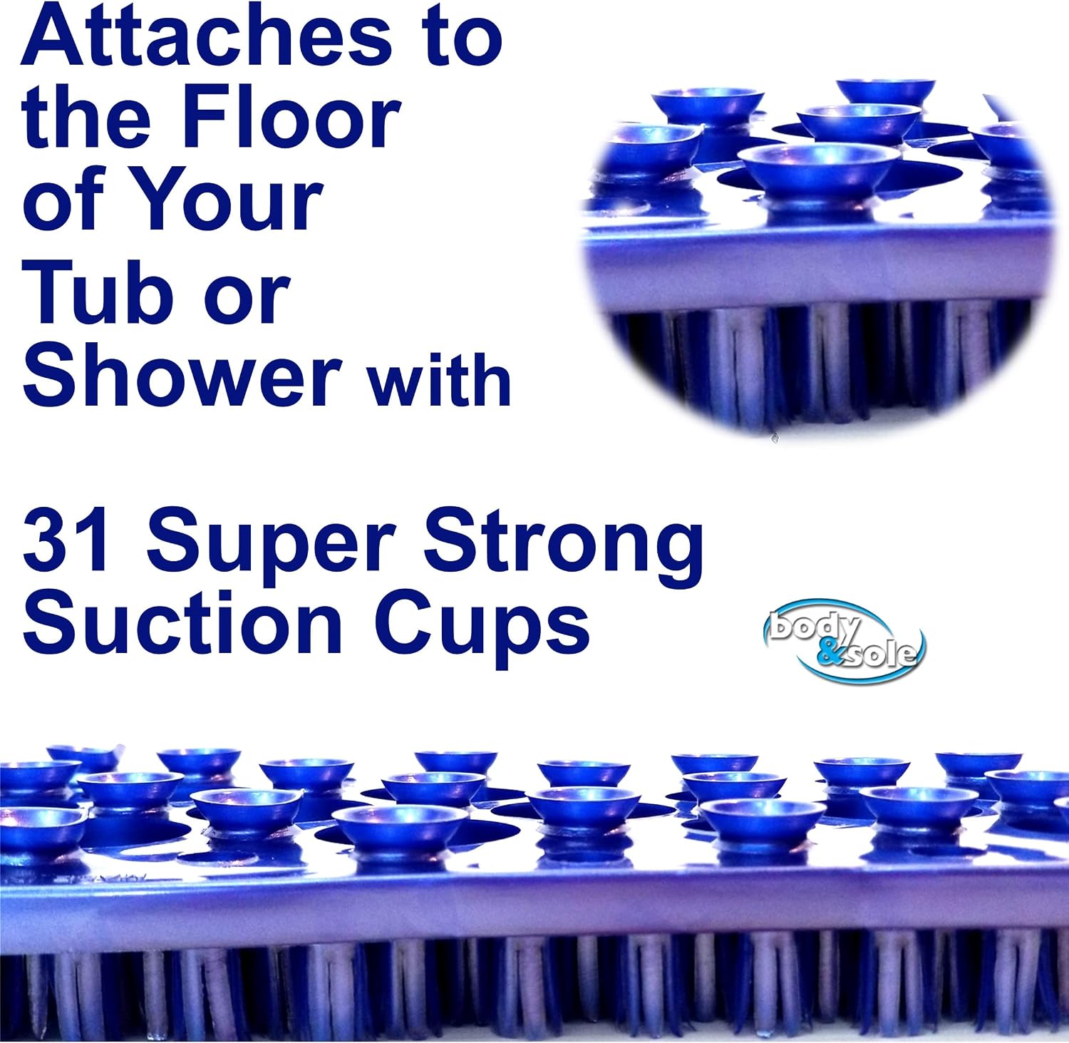 Soapy Soles Foot Scrubbing Pad & Massager, Pearl Blue
