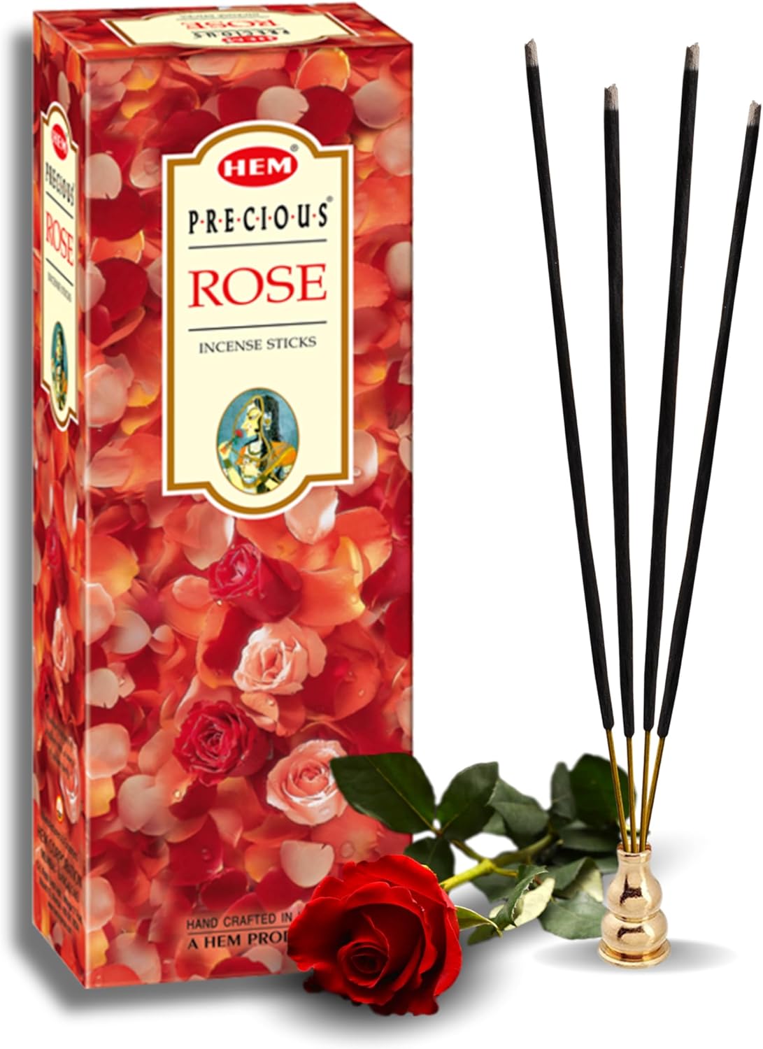 HEM Precious Rose Incense Sticks, 120 Count (Pack of 1)