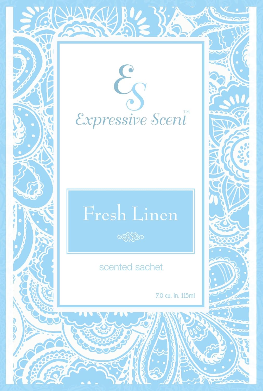 Fresh Linen Scented Sachet Envelope Air Freshener By Expressive Scent - 6 Pack