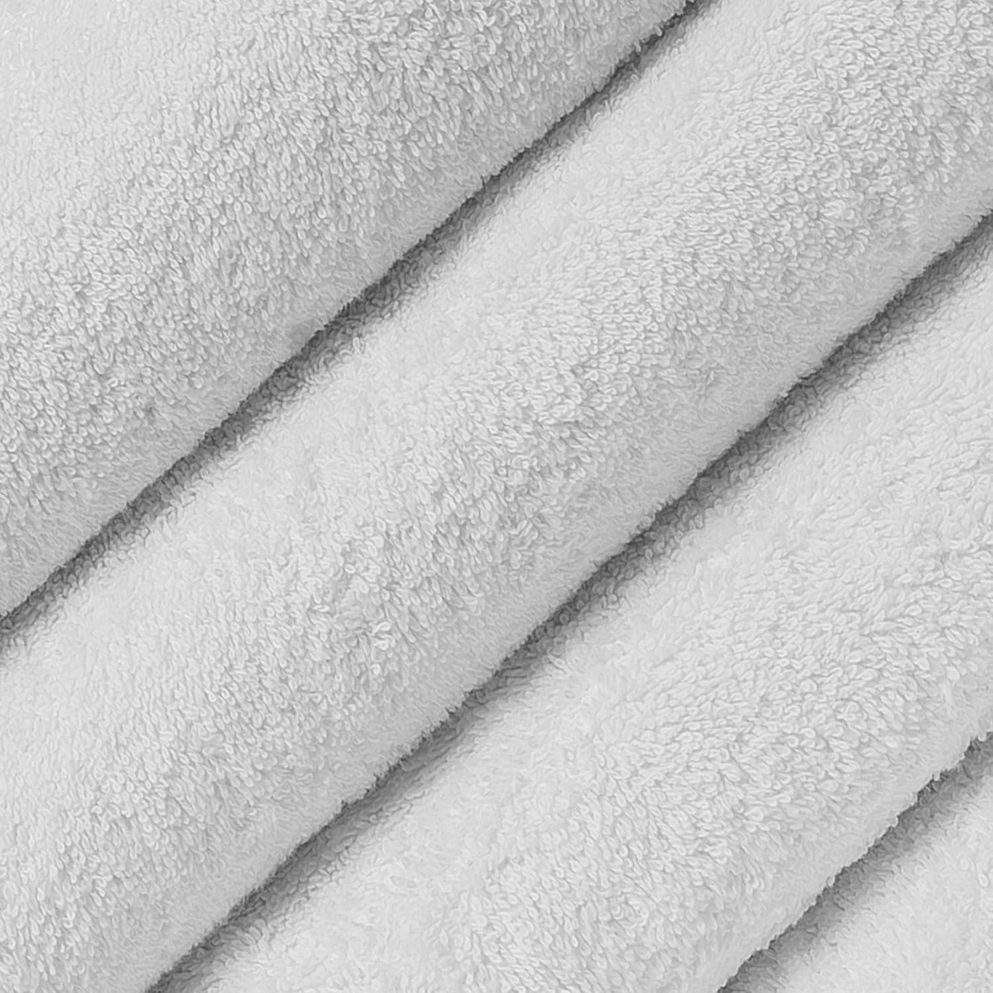 Classic Turkish Towels CTT - Premium 4 Piece Bath Towel Set, Made with 100% Turkish Cotton, Quick Drying, Highly Absorbent & Comfy Towels for Spa & Hotel | 27"x54" (White)