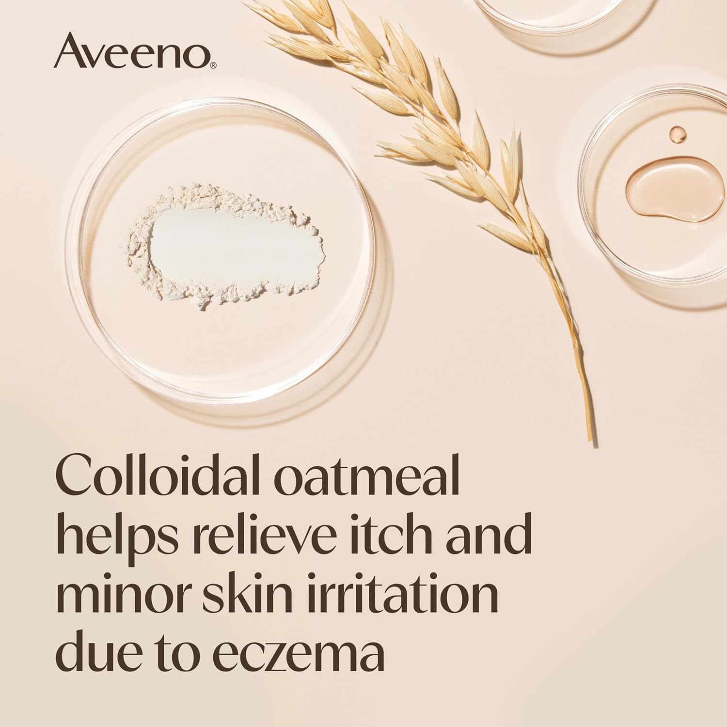 Aveeno Soothing Bath Treatment, Natural Colloidal Oatmeal Bath for Eczema, Sensitive Skin, Fragrance-Free Formula, Eczema Bath Soak Relieves Itchy, Dry Skin, Individual Packets, 8 ct.