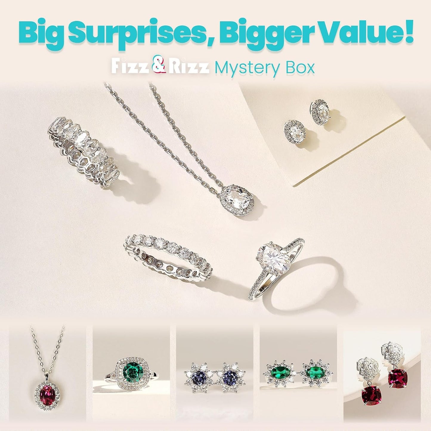 Jewelry Mystery Bath Bomb:Surprise Rings,Necklaces, Earrings,Bracelets and Chance to Reveal High-Value Jewelry 1 Piece Bath Bomb Perfect Gifts for Various Occasions