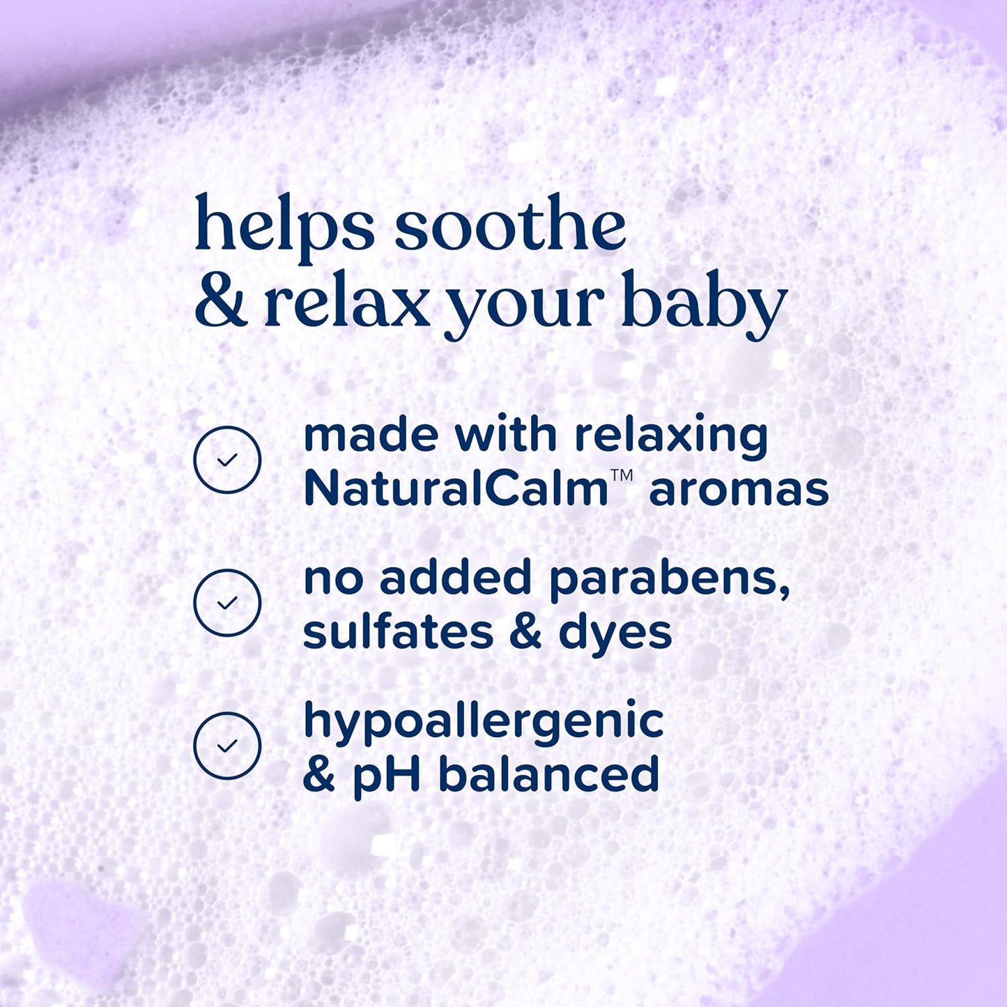 Johnson's Bedtime Baby Bath with Soothing NaturalCalm Aromas, Hypoallergenic & Tear-Free Liquid Baby Bath Formula, No Parabens, Sulfates, Dyes, or Phthalates, 27.1 fl. oz