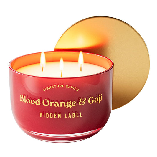 Hidden Label Blood Orange & Goji Scented Candles