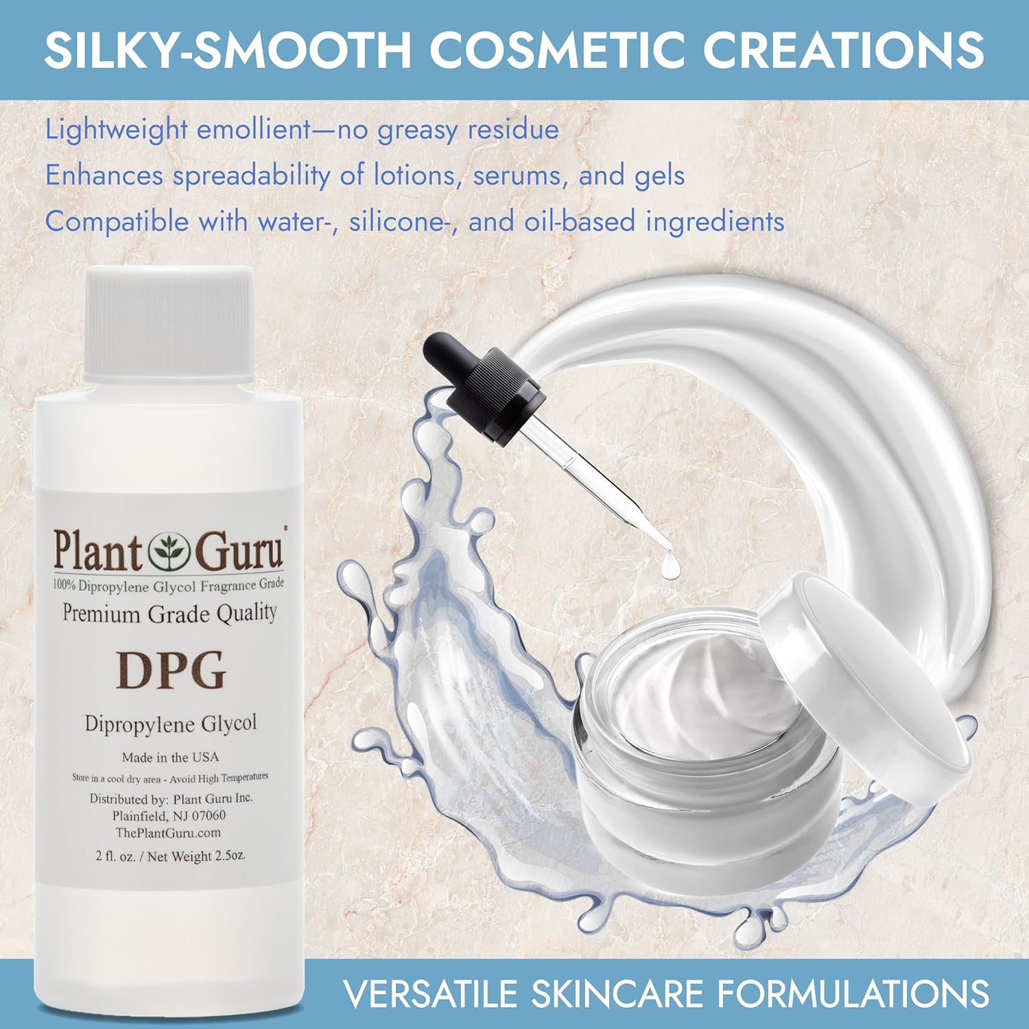 Dipropylene Glycol DPG 8 oz. - Fragrance Grade Carrier Oil - Great for Incense Making, Perfume and Body Oils.