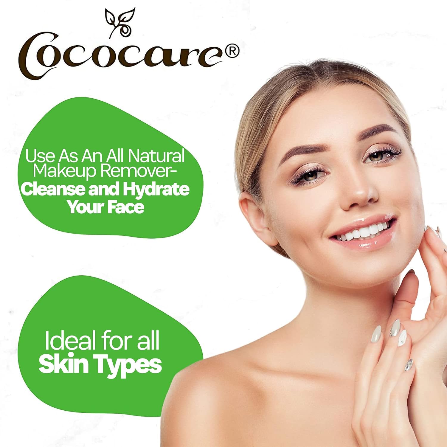 Cococare 100% Coconut Oil 7 Oz - Coconut Oil for Skin and Hair