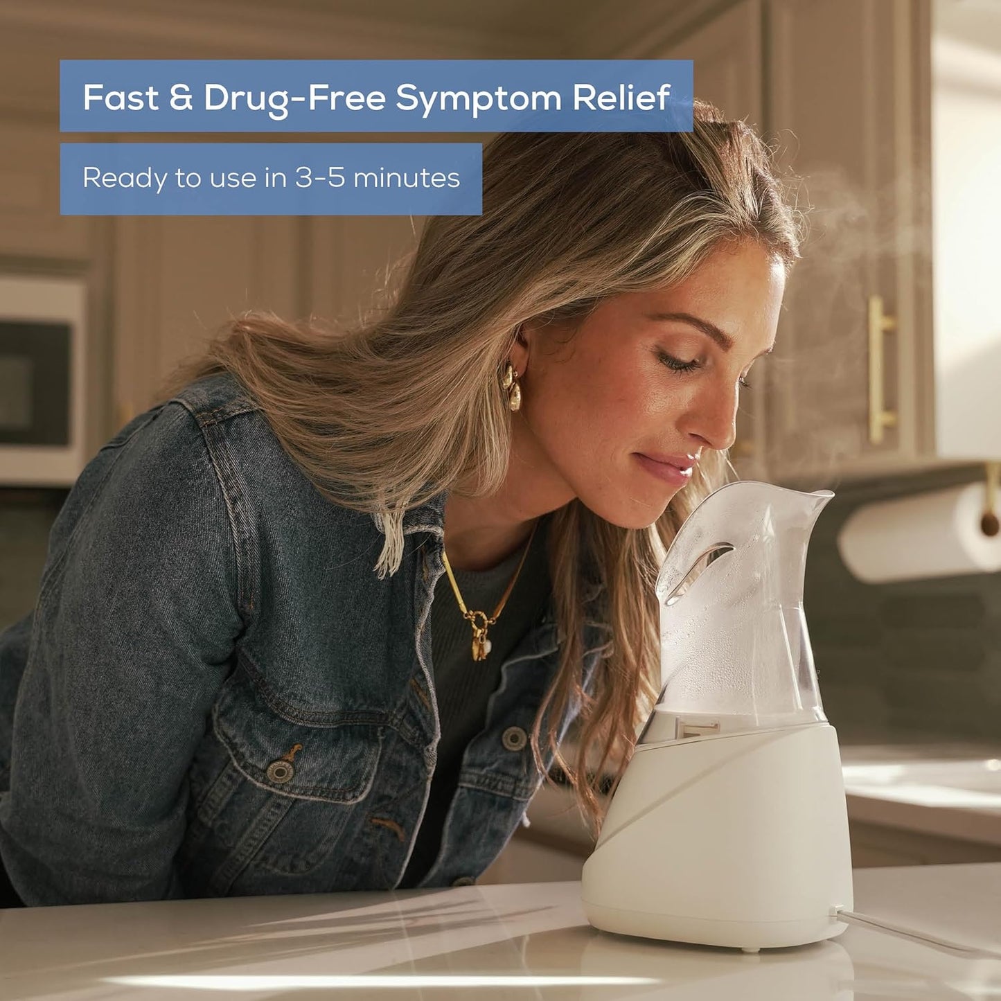 Beurer SI30 Steam Inhaler for Sinus Congestion & Allergies, Drug-Free, Quick 3-5 Minute Setup, Ultra-Quiet, Face Steamer with Variable Steam Control, Universal Mask, FSA/HSA Eligible
