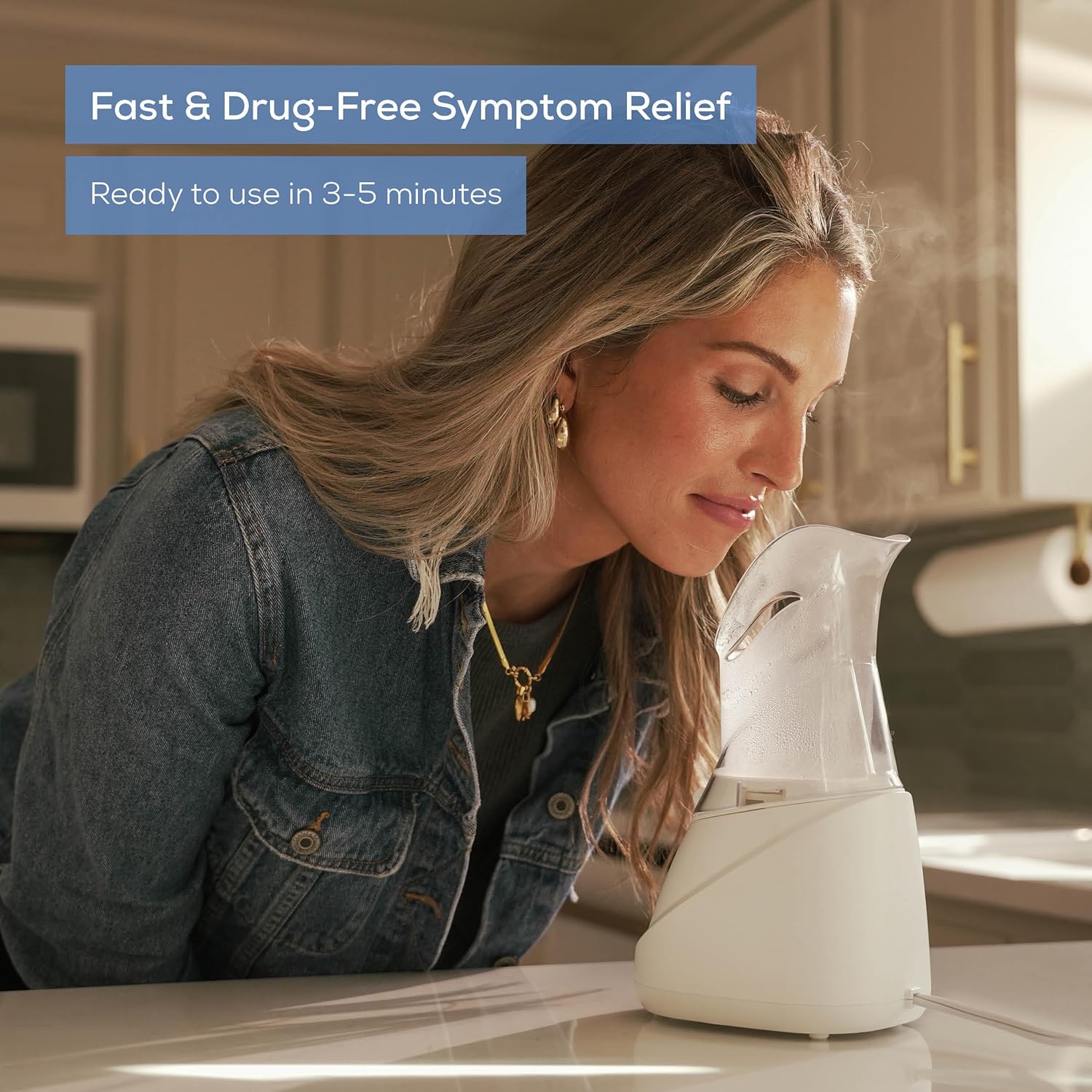 Beurer SI30 Steam Inhaler for Sinus Congestion & Allergies, Drug-Free, Quick 3-5 Minute Setup, Ultra-Quiet, Face Steamer with Variable Steam Control, Universal Mask, FSA/HSA Eligible