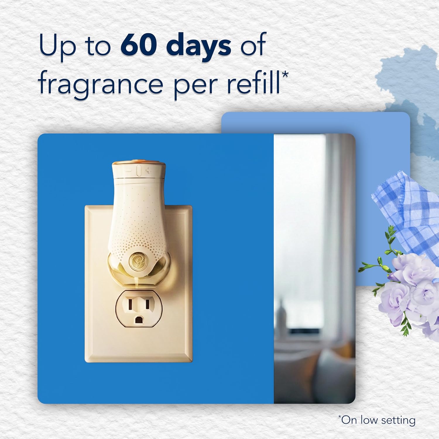 Glade PlugIns Refills Air Freshener, Scented and Essential Oils for Home and Bathroom, Clean Linen, 3.35 Fl Oz, 5 Count