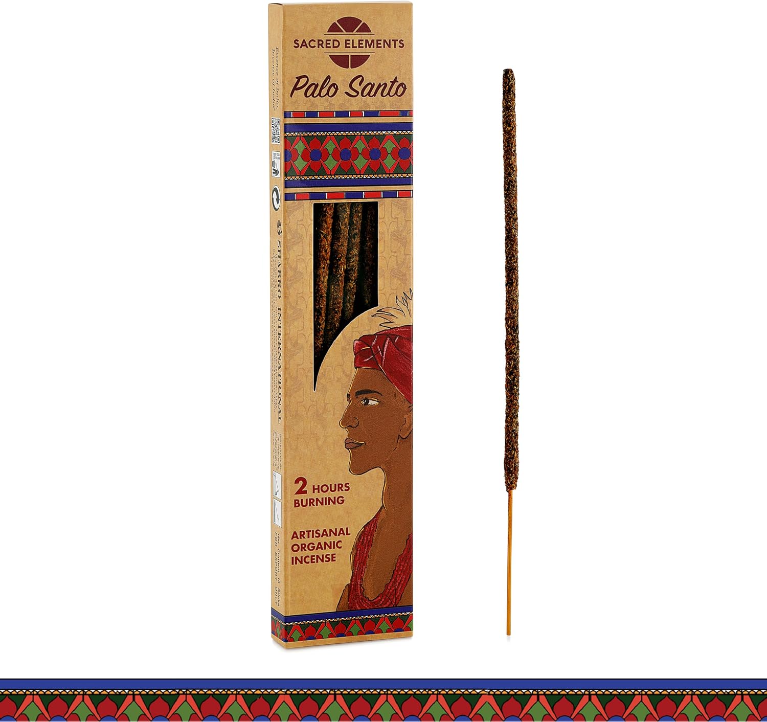 Sacred Element Organic Incense Sticks – Organic Scented Incense Sticks for Meditation, Yoga, Aromatherapy, Relaxation & Home Fragrance (10 Sticks, Palo Santo)