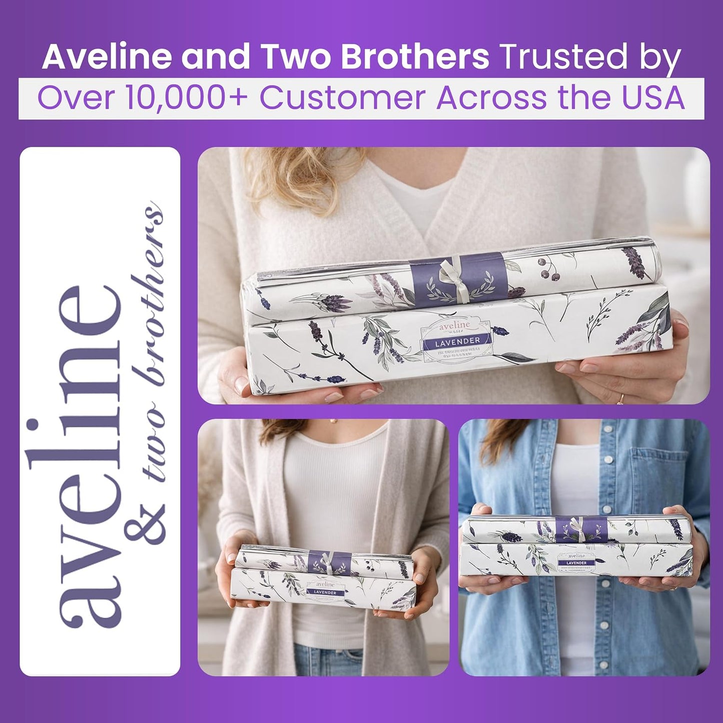 8X Lavender Scented Drawer Liners for Dresser - Scented Drawer Liner is Ideal for Cabinet, Dresser, Shelf, Cupboards - Double-Sided Pattern Non Adhesive Contact Paper for Shelves is Ideal Winter Gift