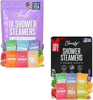 Cleverfy Shower Steamers Aromatherapy for Women and Men – 6 x 18 Pack