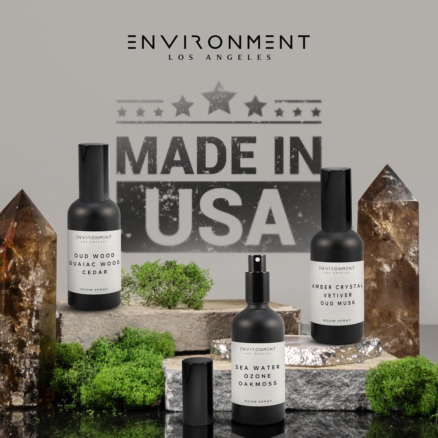 ENVIRONMENT Inspired by 5-Star Resort WSTN Room Spray, 100ml Air Freshener (White Tea | Cedar | Aloe Vera) Home Fragrance Accessories, Room Perfume, Room Deodorizer, Vegan & Cruelty-Free
