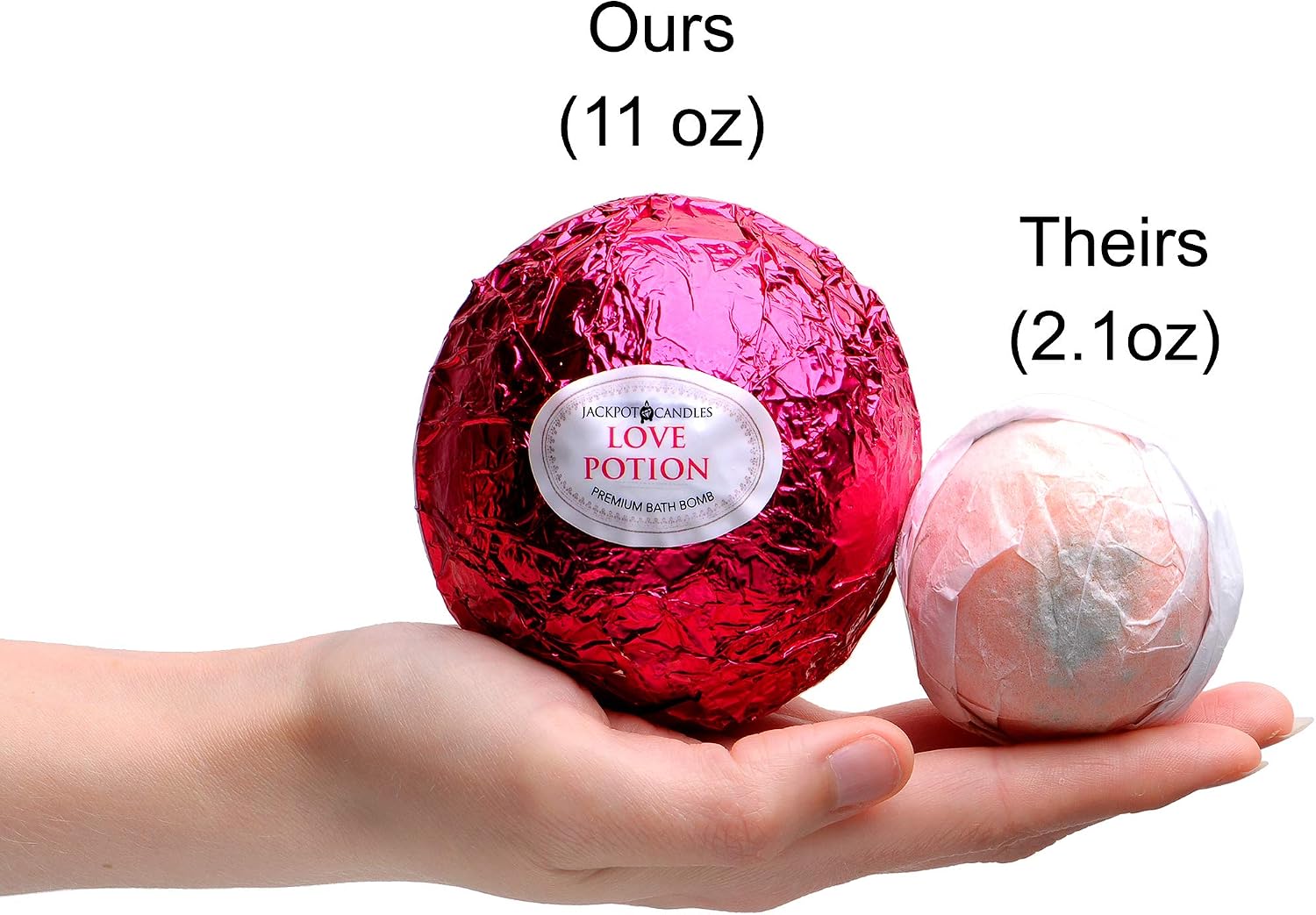 Mermaid Love Potion Bath Bombs Gift Set of 2 with Size 9 Ring Surprise Inside Each Made in USA