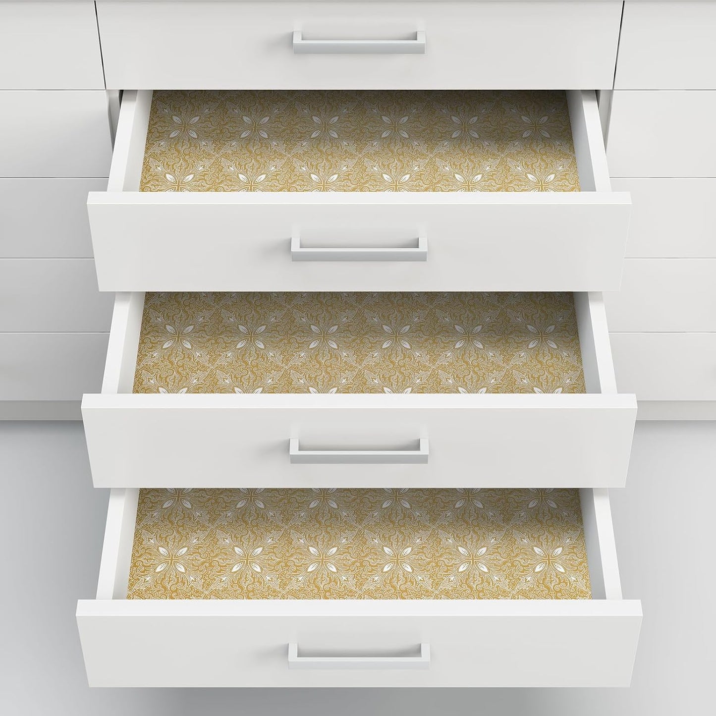 Geosar 10 Sheets Drawer Liners for Dresser Scented Drawer Liners Drawer Paper Liner Non Adhesive Scented Liners for Drawers Fragrant Drawer Liners for Home Shelf Closet (Retro)