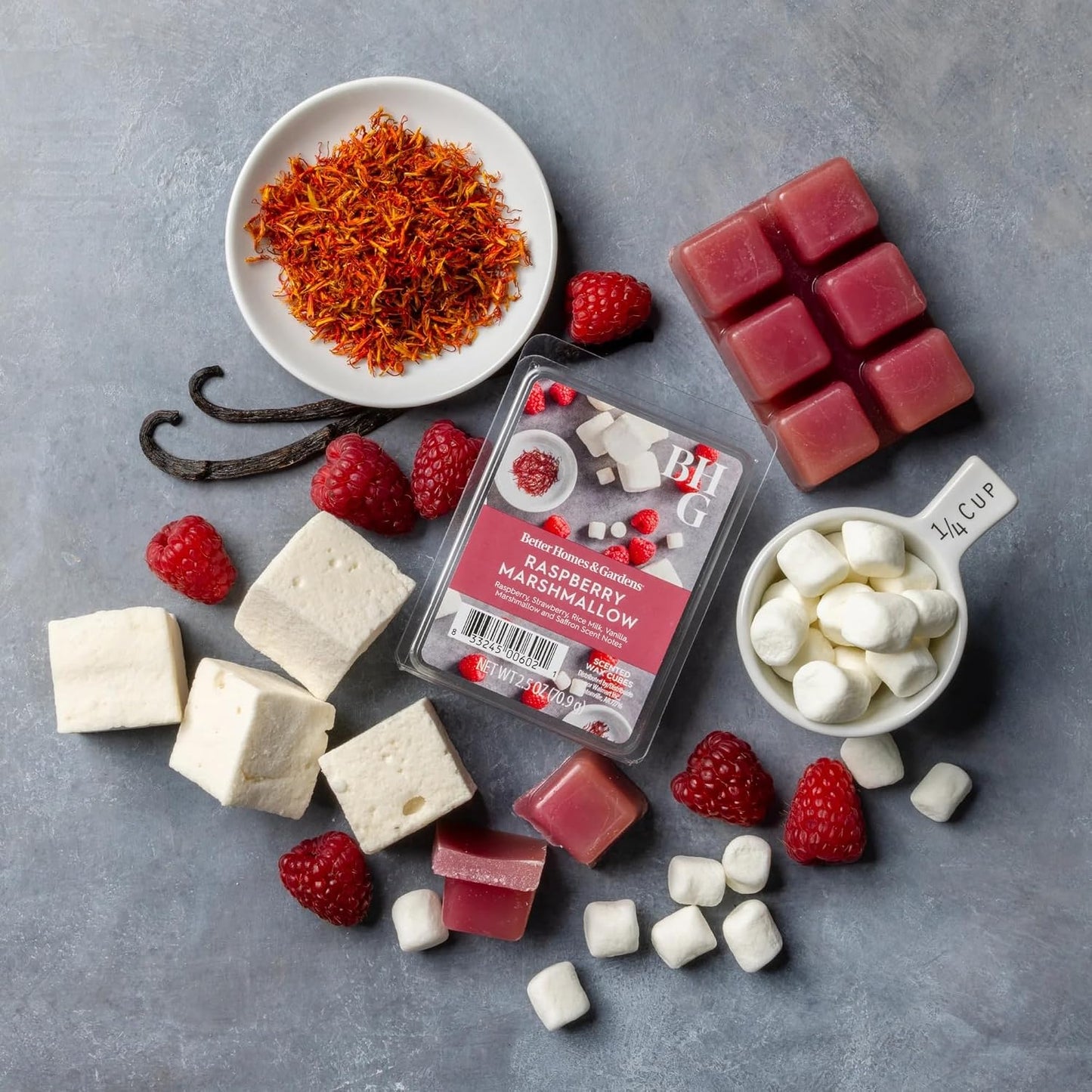 Better Homes and Gardens Scented Wax Cubes 2.5oz 2-Pack (Raspberry Marshmallow)