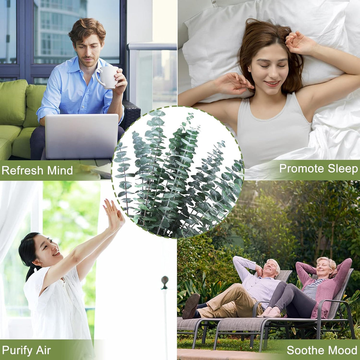 16 Pcs Dried Eucalyptus Stems for Shower Hanging