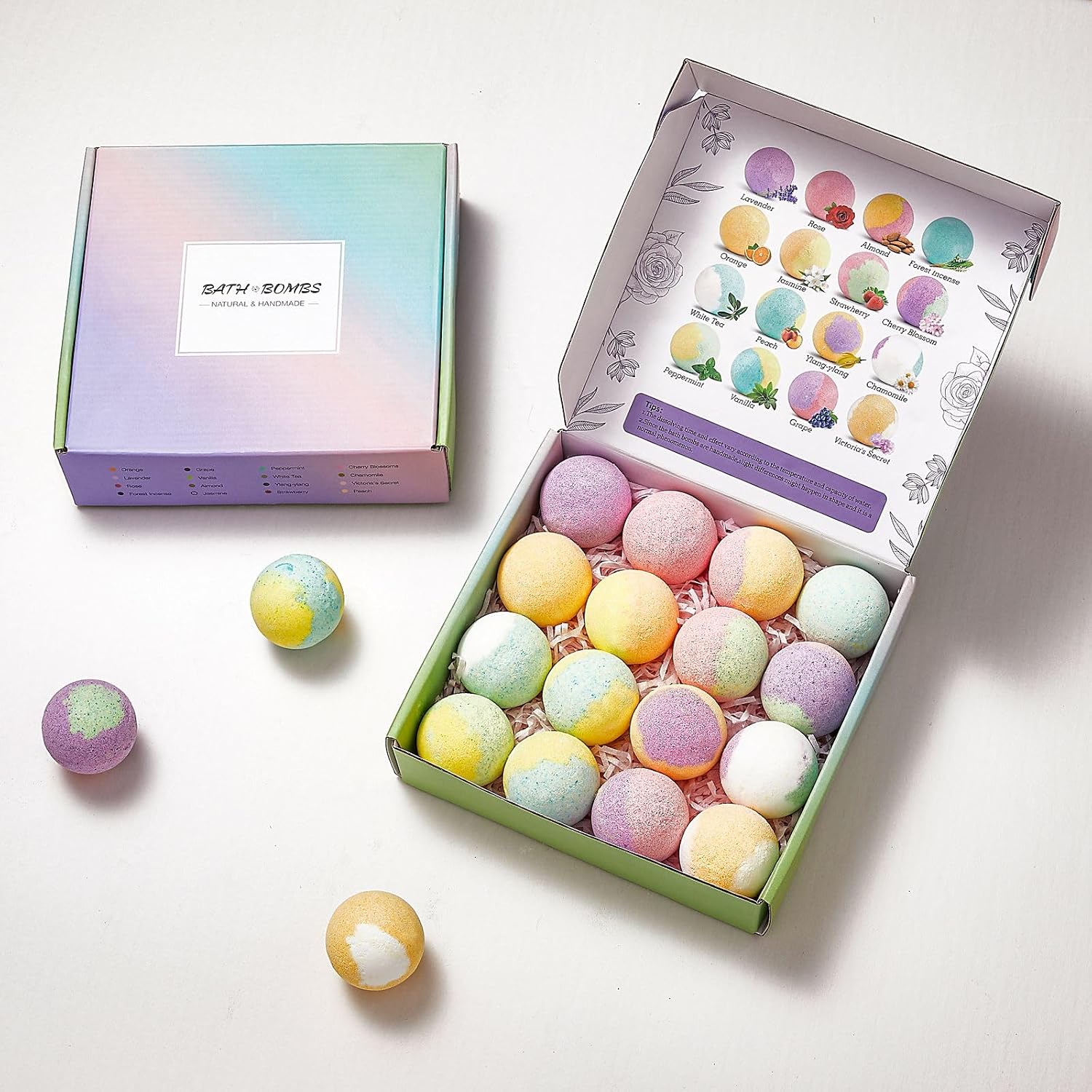 Organic Bath Bombs Women,Nature Bath Bombs for Women,Relaxing Bath Bomb Luxury