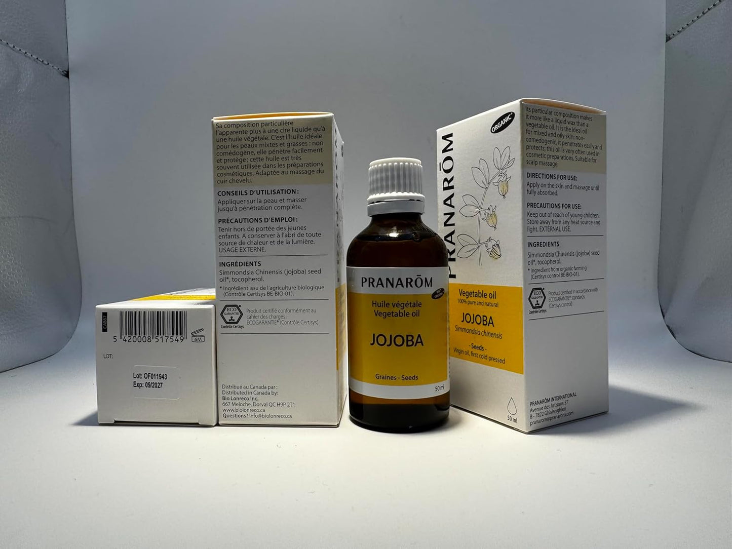 Pranarom - Jojoba Virgin Plant Oil - 2oz