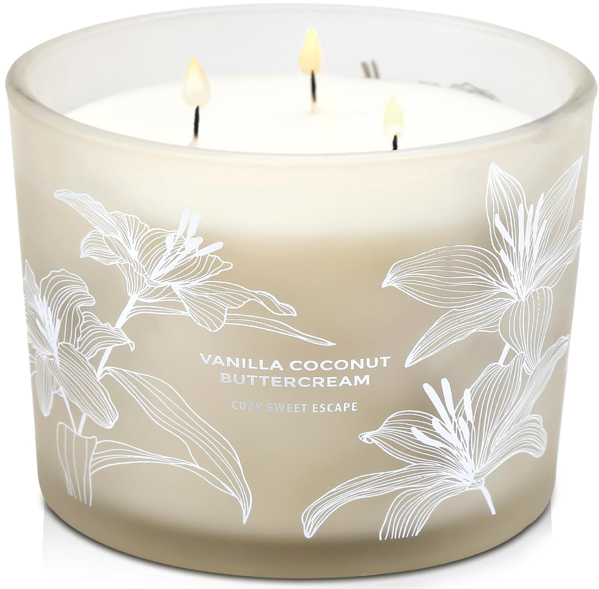 Vanilla Coconut Buttercream Candle