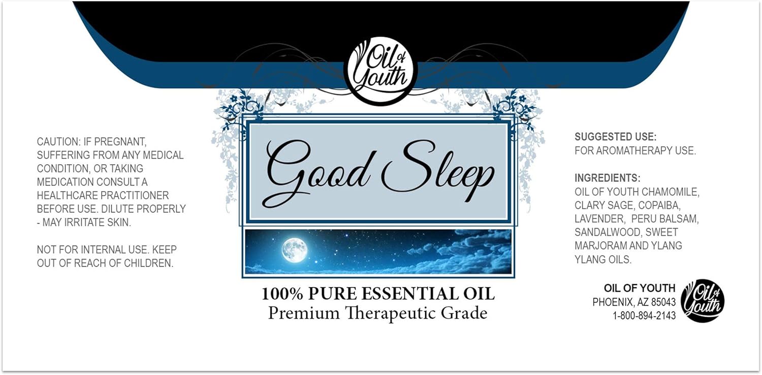 Oil of Youth 4 Ounce Bulk Good Sleep Blend Essential Oil - Therapeutic Grade - Pure & Natural - Sleep Oils for Diffuser - Essential Oils for Sleeping