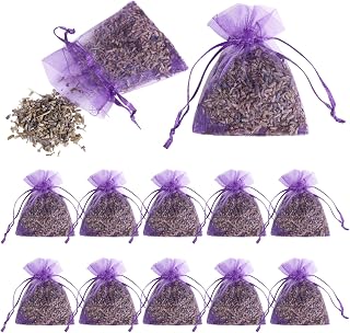 120 Pack Dried Lavender Bags, Lavender Sachet Bags for Drawers and Closets, Natural Dried Lavender Buds Bags, Lasting Fragrance Lavender Scented Sachets for Wardrobes Closet Drawer Car