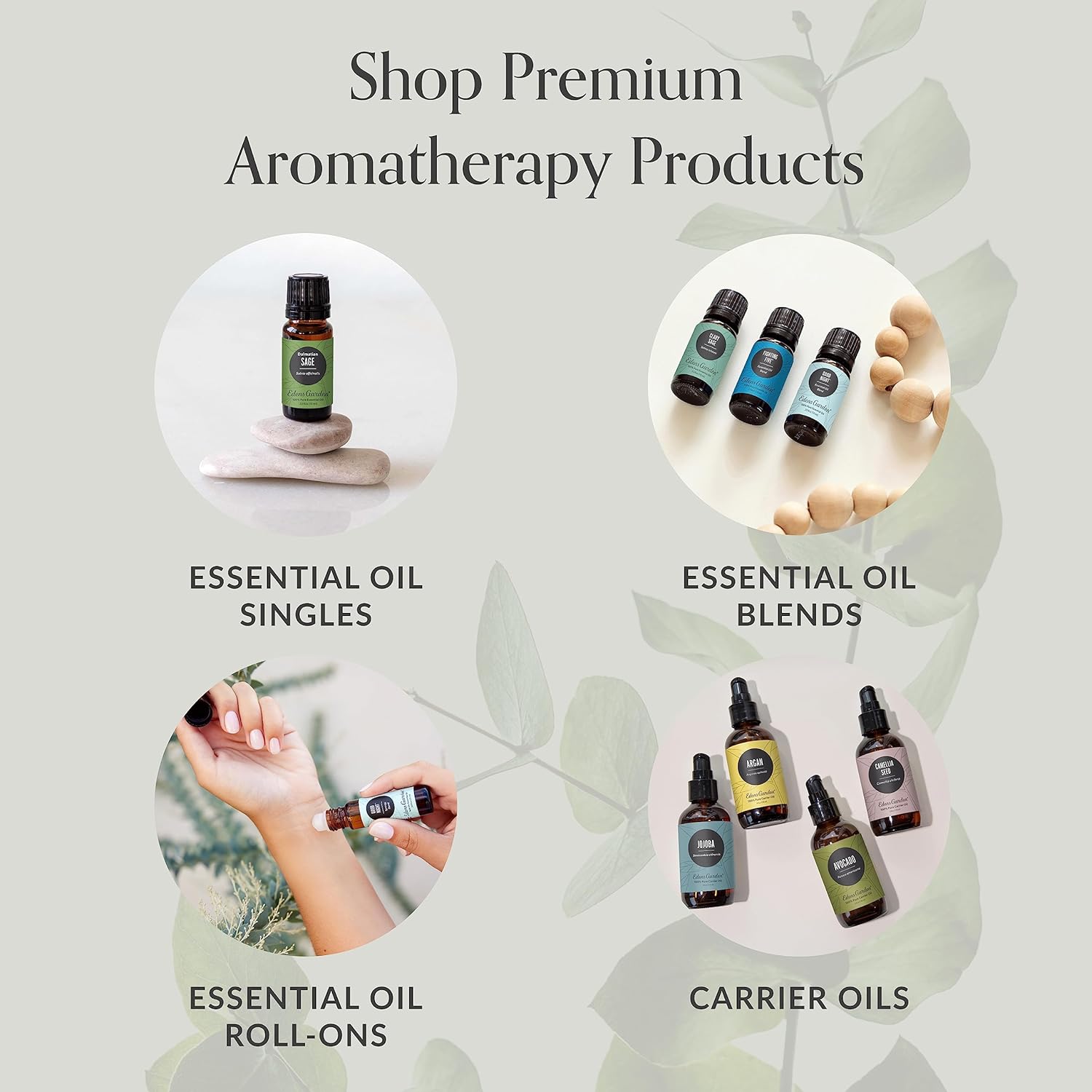 Edens Garden Eucalyptus- Globulus Essential Oil Roll-On- 100% Pure Premium Grade, Natural, Therapeutic, Aromatherapy, Kid & Skin Safe, The Best For Body, Health, Wellness Pre-Diluted 10 ml (.33 fl oz)