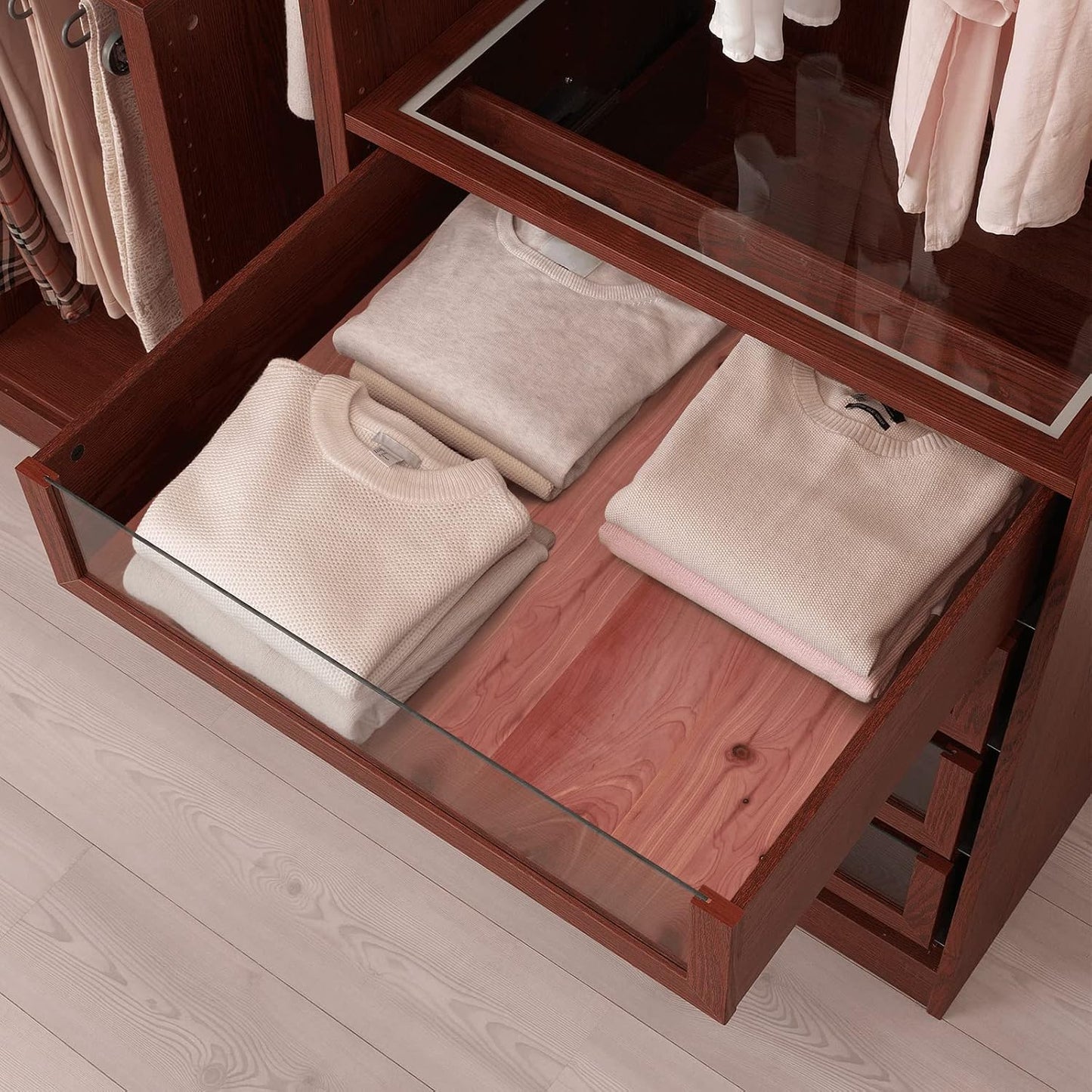 Homode Cedar Blocks and Cedar Closet Liner Planks, Tongue and Groove, 100% Aromatic Red Ceder Wood for Closets and Drawers