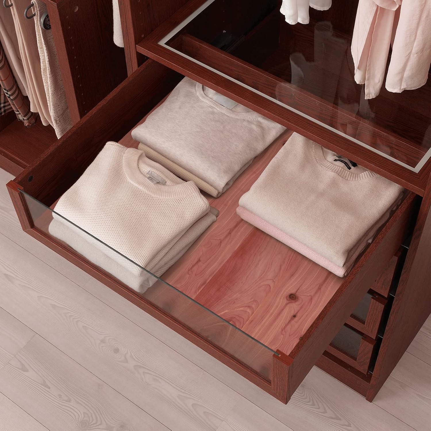Homode Cedar Blocks and Cedar Closet Liner Planks, Tongue and Groove, 100% Aromatic Red Ceder Wood for Closets and Drawers