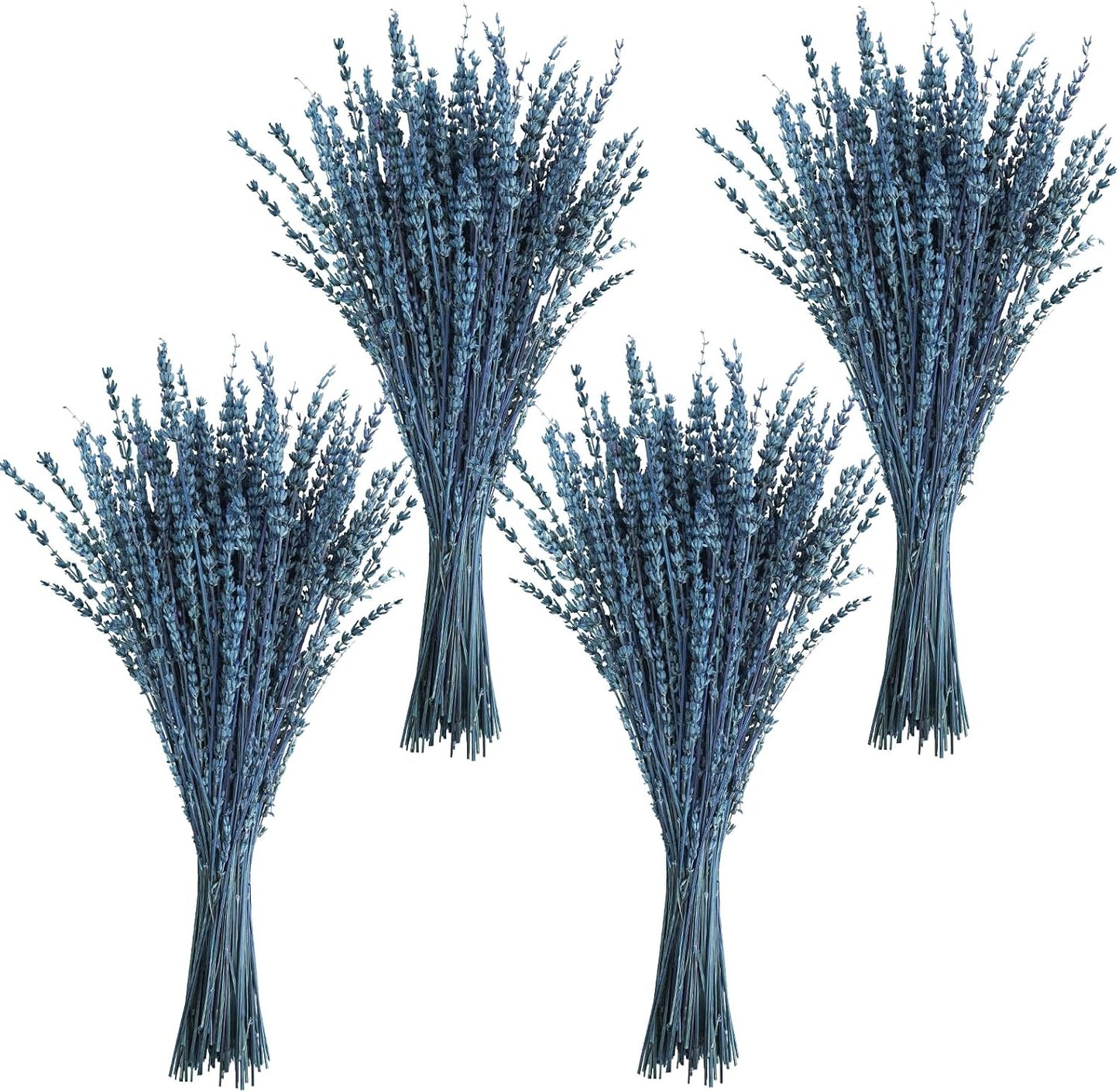 Uieke Dried Lavender Flowers, 16" Preserved Dried Lavender Bundles Blue Flowers Bouquet for Shower Weeding Home Fragrance Vase Crafts Decor, 200g(7.05oz)