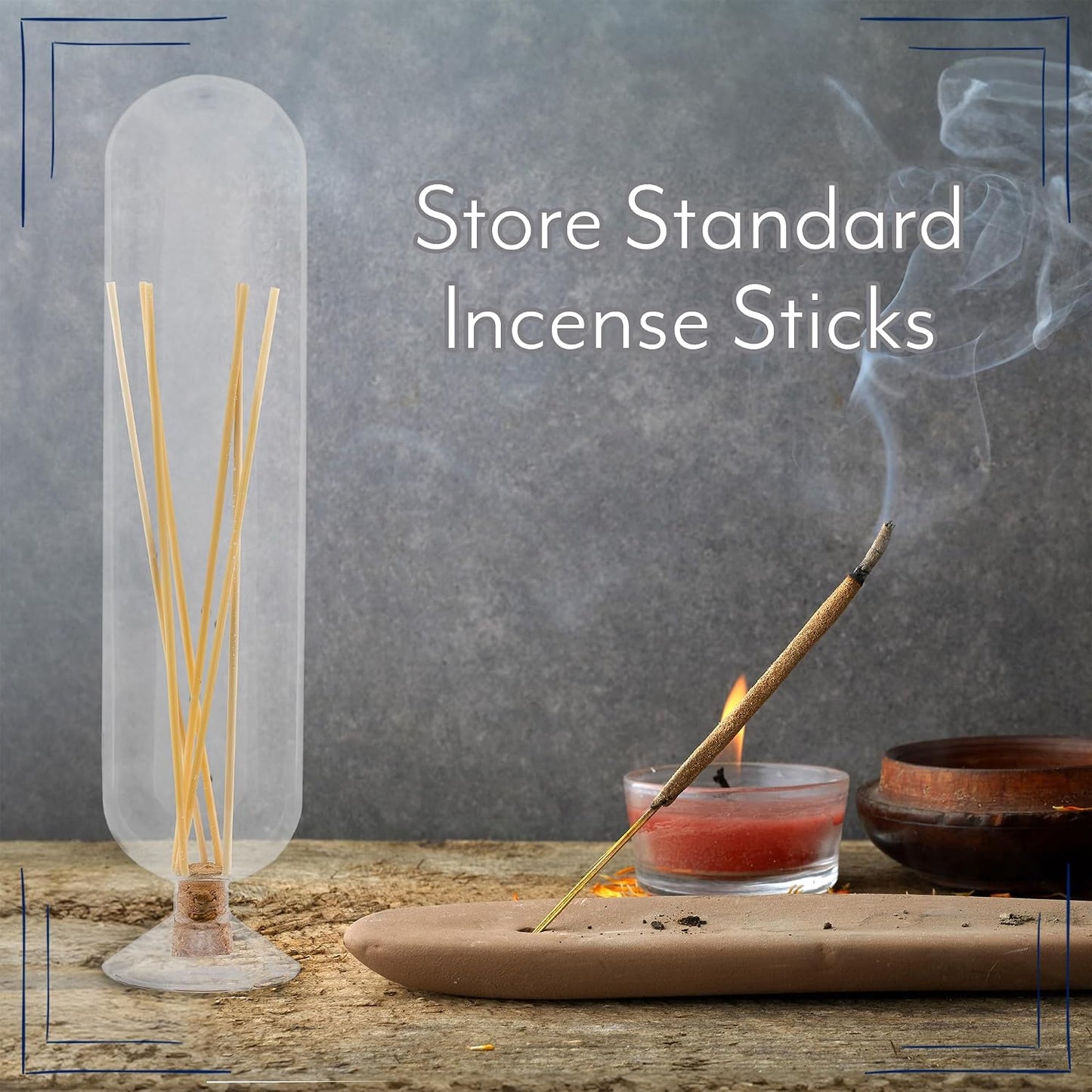 AuldHome Design Fireplace Matches Cloche Set; Jar, Striker w/Wick Trimmer and Snuffer