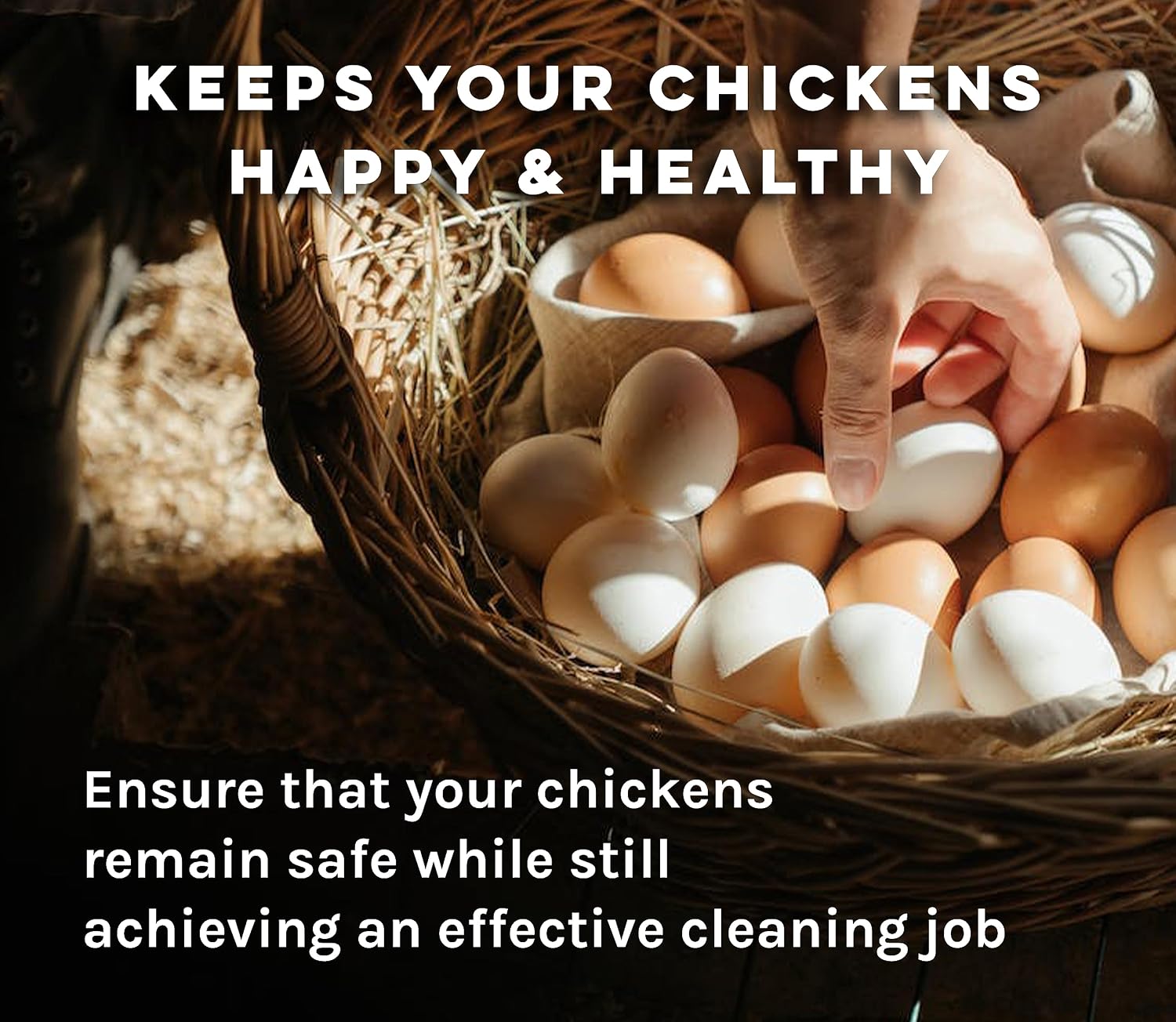 Microbe-Lift Chicken Coop Cleaner & Deodorizer – 32 oz – Natural Cleaner & Deodorizer for Chicken Waste, Bedding & Surfaces – Helps Maintain a Clean Poultry Space