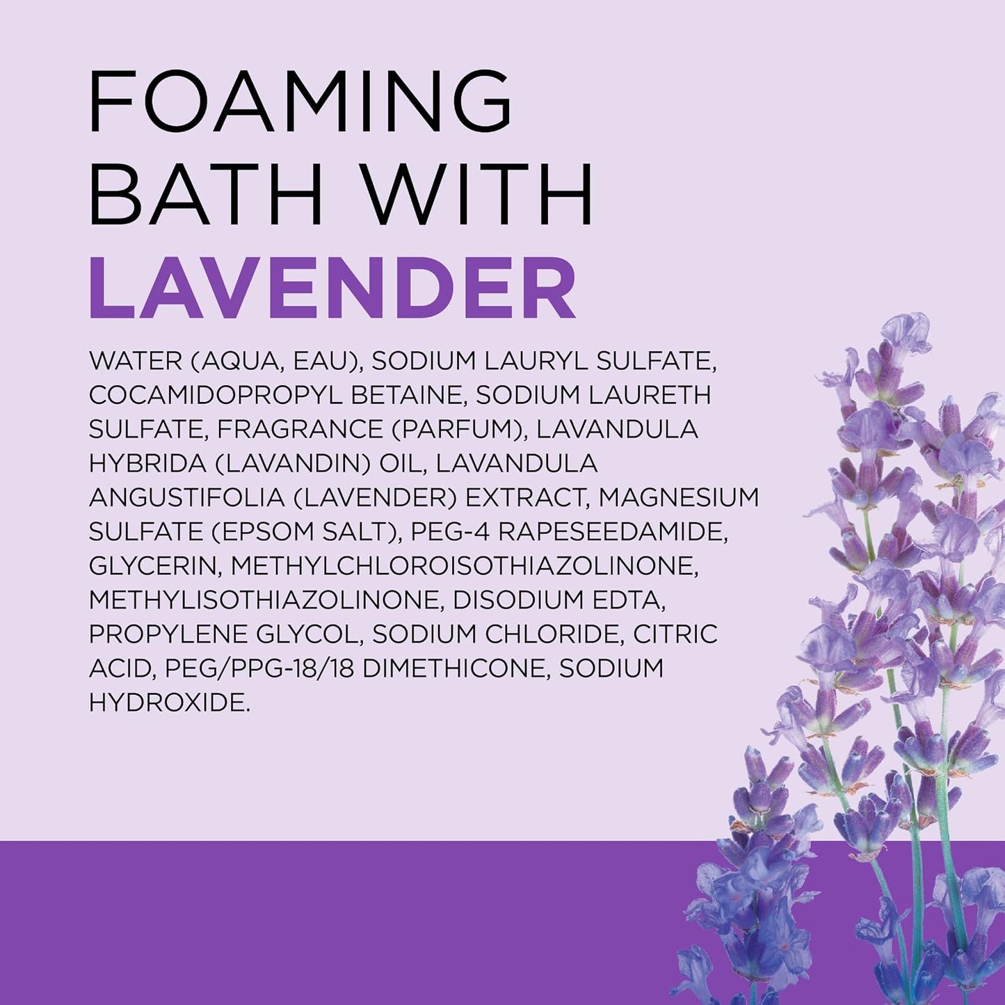 Dr Teal's Foaming Bath with Pure Epsom Salt, Soothe & Sleep with Lavender, 34 fl oz (Pack of 2)