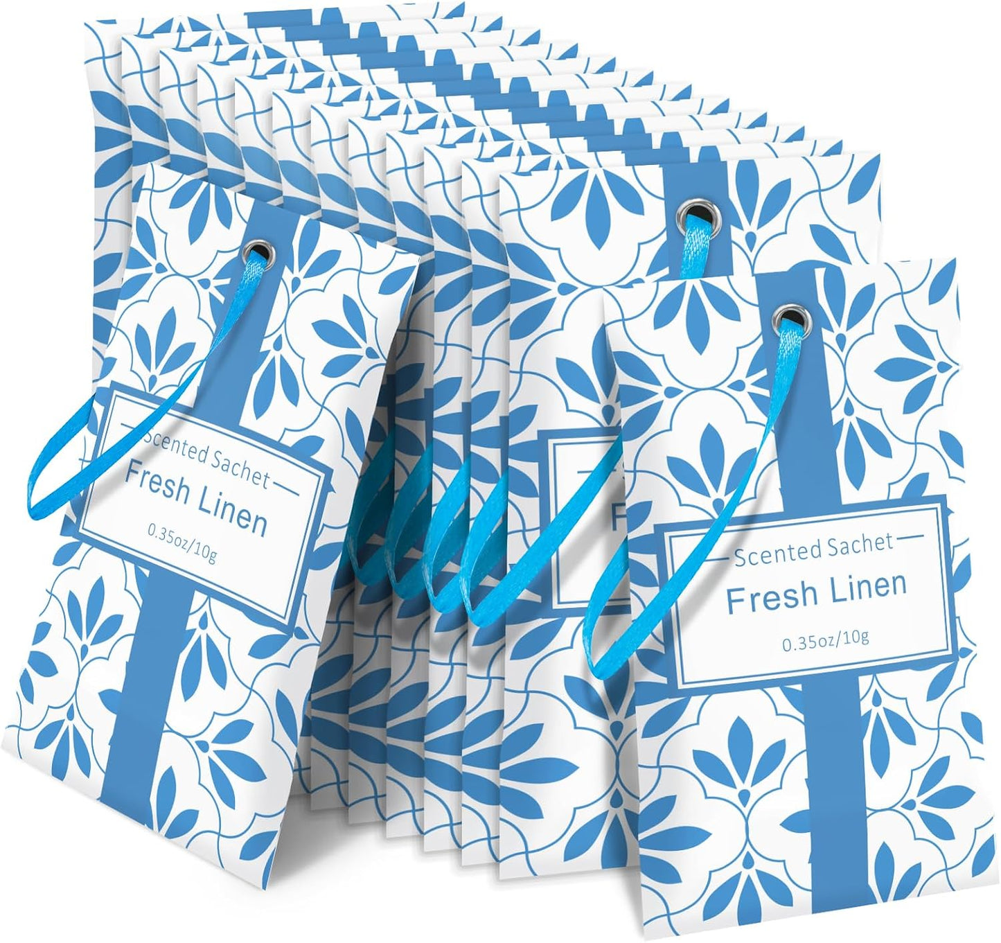 STRN Linen Scented Sachets for Drawer and Closet, Long-Lasting Sachets, 14 Packs for Home Fragrance, Small Space Air Freshener for Wardrobes