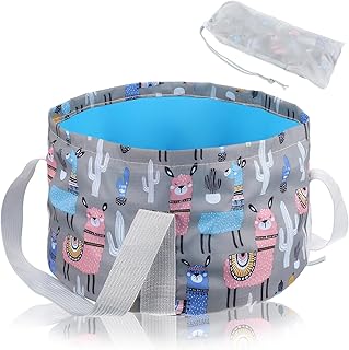 Foldable Bucket for Soaking Feet, Portable Foot Bath Tub Spa Basin Feet Soaking Tub for Travel, Home Pedicure & Outdoor Camping Foot Beauty(Grey)