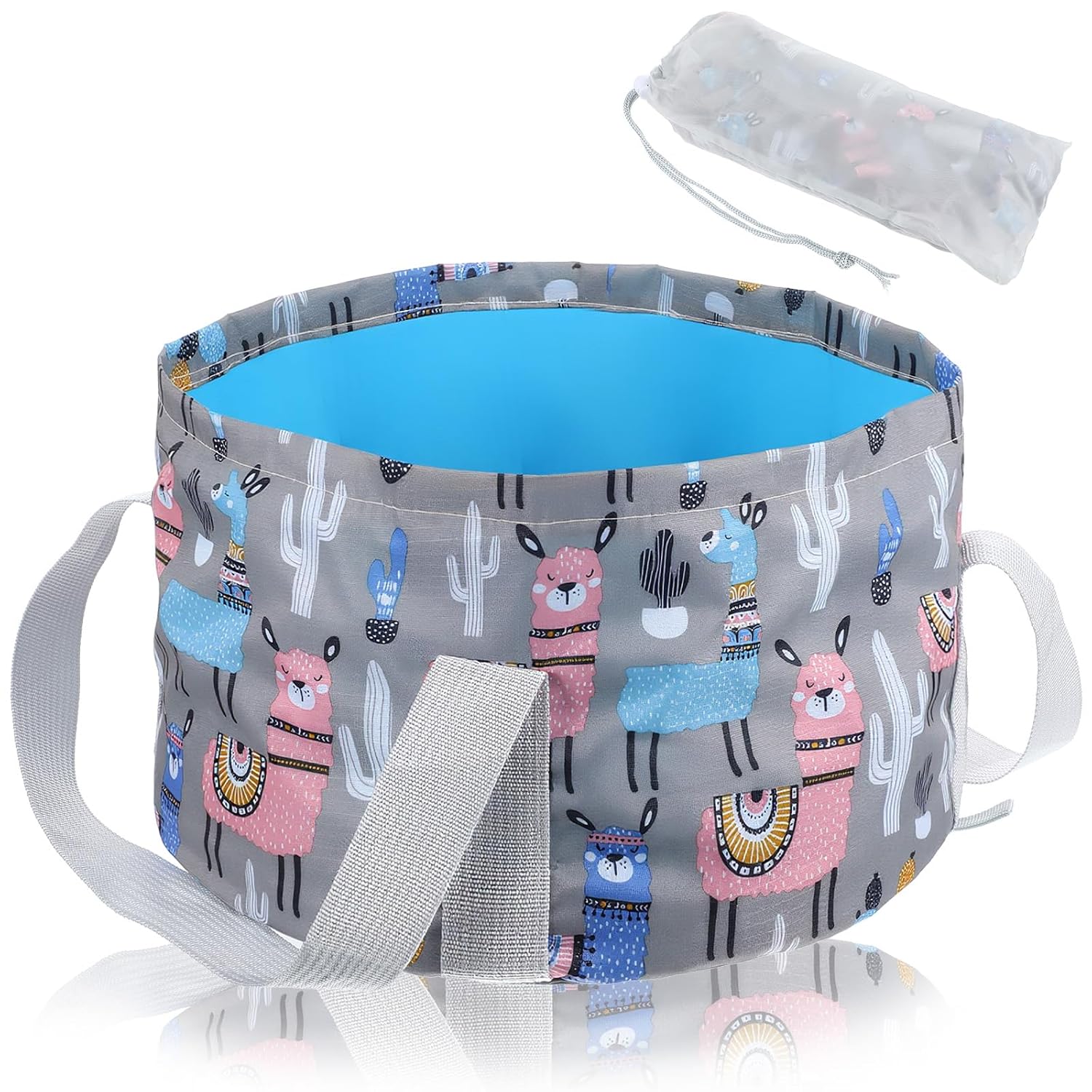 Foldable Bucket for Soaking Feet, Portable Foot Bath Tub Spa Basin Feet Soaking Tub for Travel, Home Pedicure & Outdoor Camping Foot Beauty(Grey)