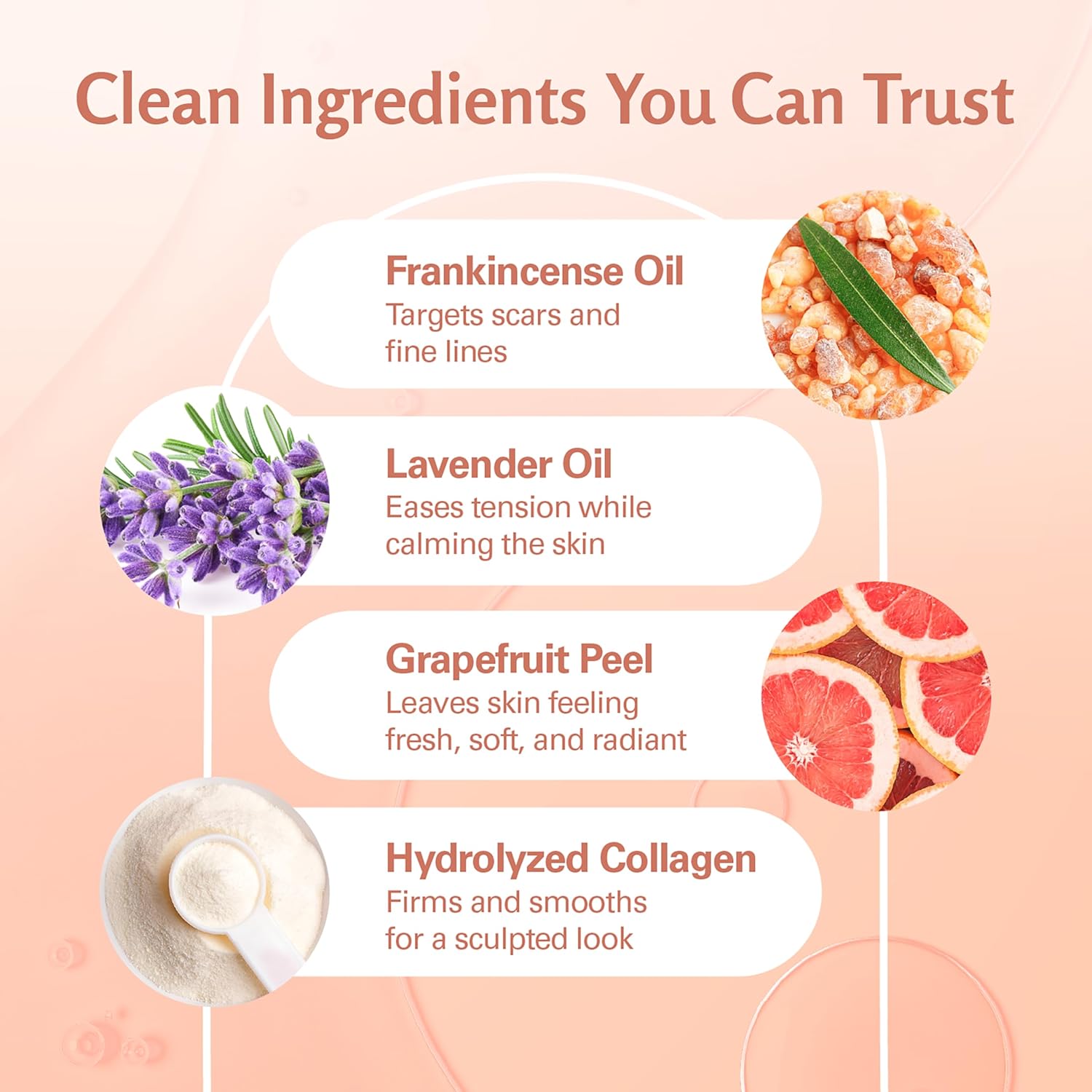 Frankincense Essential Massage Oil for Scars, Stretch Marks & Fine Lines, Firming, Hydrating, Smoothing & Calming Formula with Collagen, Stem Cells, Lavender & Grapefruit, 8 fl oz, by M3